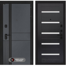 Входная дверь Лабиринт Эволаб 01 - Венге, стекло белое