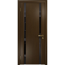 Дверь DioDoor Триумф-2 венге чёрный триплекс