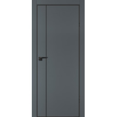 Дверь P-21 черный молдинг PET, кромка ABS черная c 4-х ст. Графит матовый